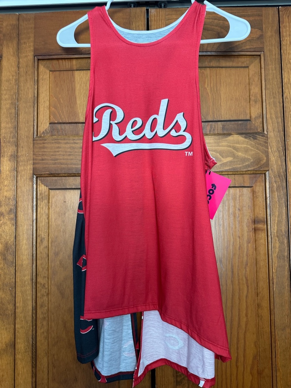Reds Tank Top - Red with White Script